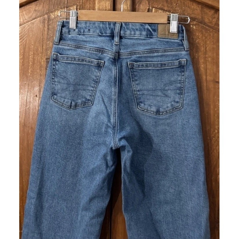 Women's‎ American Eagle Strigid Curvy Stovepipe Jeans No Pilling Sz 000 - Picture 6 of 10